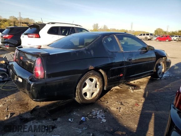 2002 Chevrolet Monte Carlo SS with VIN 2G1WX15KX29250269, listed as a Copart auction lot 76098164 with 100,203 mi miles and Salvage Title. Bid and sale history available at carsss.com. Image 3.