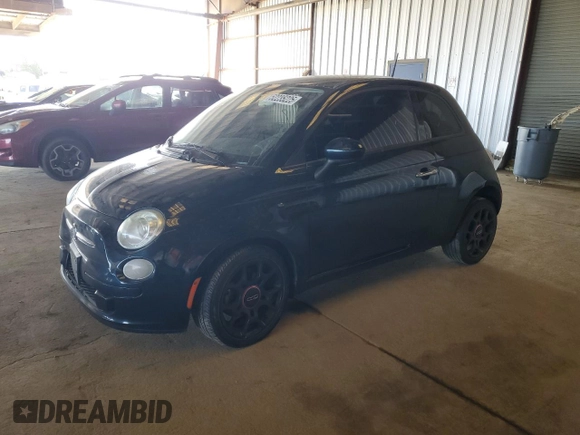 2013 FIAT 500 Pop with VIN 3C3CFFAR1DT754436, listed as a Copart auction lot 52235225 with 59,239 mi miles and Salvage Title. Bid and sale history available at carsss.com. Image 1.