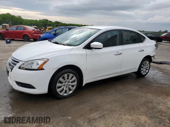 2015 Nissan Sentra S with VIN 3N1AB7AP1FY301302, listed as a Copart auction lot 53671685 with 71,041 mi miles and Salvage Title. Bid and sale history available at carsss.com. Image 1.