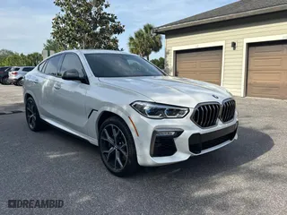 2020 BMW X6 M50i with VIN 5UXCY8C03L9B98266, listed as a Copart auction lot 54259735 with 44,544 mi miles and Clean Title. Bid and sale history available at carsss.com. Image 1.