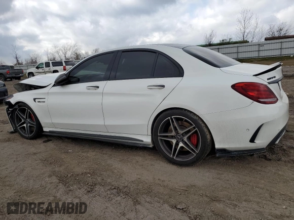 2016 Mercedes-Benz C 63 S AMG with VIN 55SWF8HB3GU100097, listed as a Copart auction lot 43960735 with Not provided miles and Salvage title. Bid and sale history available at DreamBid. Image 2.