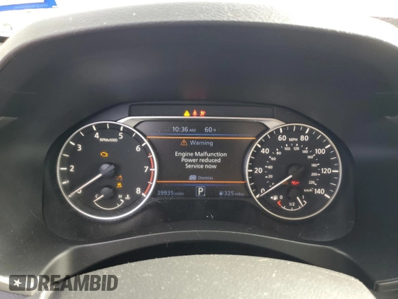 2022 Nissan Altima 2.5 SV with VIN 1N4BL4DV8NN391413, listed as a Copart auction lot 83347234 with 39,935 mi miles and Salvage Title. Bid and sale history available at carsss.com. Image 9.