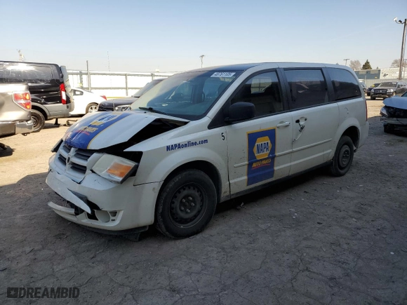 2010 Dodge Grand Caravan SE with VIN 2D4RN4DE4AR385806, listed as a Copart auction lot 48761105 with 0 mi miles and Salvage Title. Bid and sale history available at carsss.com. Image 1.