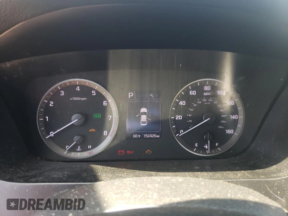 2015 Hyundai Sonata 2.4L Sport with VIN 5NPE34AF5FH050735, listed as a Copart auction lot 52588225 with 152,426 mi miles and Clean Title. Bid and sale history available at carsss.com. Image 9.