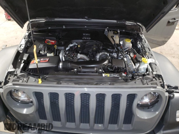 2020 Jeep Wrangler Unlimited Willys with VIN 1C4HJXDG3LW166868, listed as a Copart auction lot 84815154 with 66,640 mi miles and Salvage title. Bid and sale history available at DreamBid. Image 11.