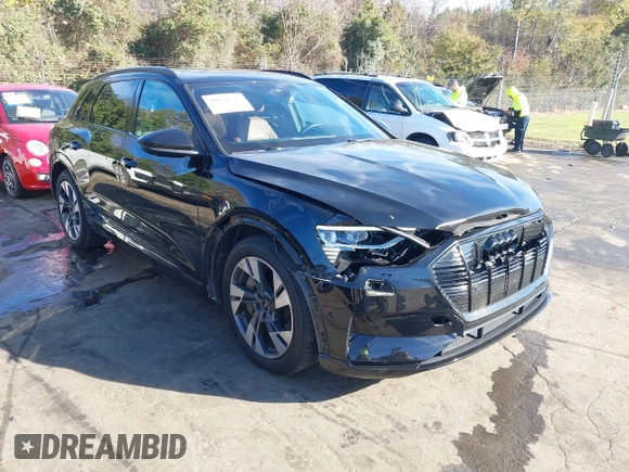 2022 Audi e-tron Premium with VIN WA1AAAGE6NB029002, listed as a IAAI auction lot 40856287 with 60,240 mi miles. Bid and sale history available at carsss.com. Image 1.