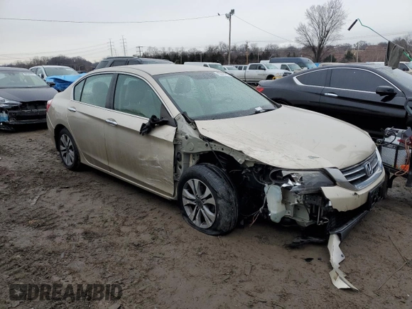 2015 Honda Accord LX with VIN 1HGCR2F37FA074147, listed as a Copart auction lot 43348375 with 186,344 mi miles and Salvage Title. Bid and sale history available at DreamBid. Image 4.