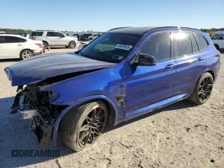2023 BMW X3 M with VIN 5YM13EC03P9P70498, listed as a Copart auction lot 50029025 with 29,101 mi miles and Salvage Title. Bid and sale history available at carsss.com. Image 1.