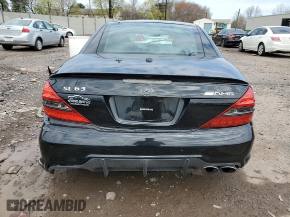2009 Mercedes-Benz SL 55/63 AMG with VIN WDBSK70F79F157839, listed as a Copart auction lot 52350295 with 79,670 mi miles and Salvage title. Bid and sale history available at DreamBid. Image 6.