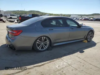 2018 BMW 7 Series 740e xDrive iPerformance with VIN WBA7J2C54JG938233, listed as a Copart auction lot 72694354 with 83,122 mi miles and Salvage Title. Bid and sale history available at carsss.com. Image 3.