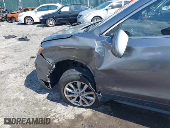 2017 Nissan Rogue SV with VIN KNMAT2MV8HP502707, listed as a IAAI auction lot 42038420 with 65,734 mi miles and . Bid and sale history available at carsss.com. Image 6.