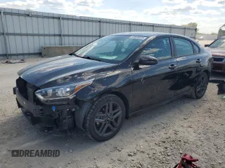 2021 Kia Forte GT-Line with VIN 3KPF34AD5ME292624, listed as a Copart auction lot 55839835 with 50,444 mi miles and Salvage title. Bid and sale history available at DreamBid. Image 1.