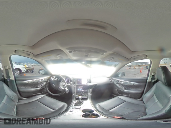 2015 Infiniti Q50 Premium with VIN JN1BV7AP6FM353667, listed as a Copart auction lot 62381025 with 119,482 mi miles and Salvage title. Bid and sale history available at DreamBid. Image 14.