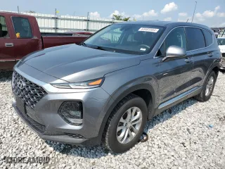 2019 Hyundai Santa Fe SE with VIN 5NMS23AD5KH104668, listed as a Copart auction lot 63483564 with 63,468 mi miles and Salvage Title. Bid and sale history available at carsss.com. Image 1.