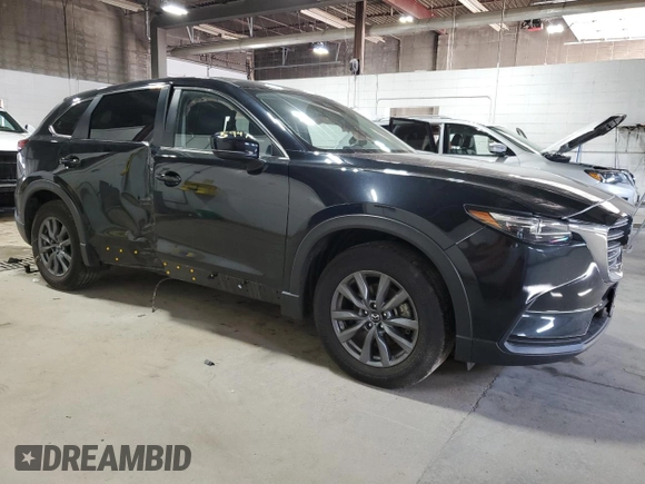 2022 Mazda CX-9 Sport with VIN JM3TCBBY3N0602814, listed as a Copart auction lot 66656674 with 35,841 mi miles and Non Repairable. Bid and sale history available at carsss.com. Image 4.