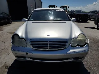 2002 Mercedes-Benz C with VIN WDBRF61J02F202917, listed as a Copart auction lot 50694815 with 59,803 mi miles and Salvage Title. Bid and sale history available at carsss.com. Image 5.