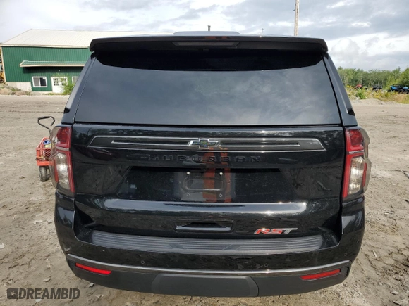 2022 Chevrolet Suburban RST with VIN 1GNSKEKDXNR230722, listed as a Copart auction lot 64009944 with 40,365 mi miles and Salvage Title. Bid and sale history available at carsss.com. Image 6.