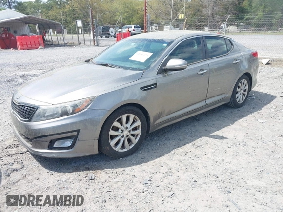 2015 Kia Optima EX with VIN 5XXGN4A78FG359381, listed as a IAAI auction lot 41935073 with 135,298 mi miles. Bid and sale history available at carsss.com. Image 17.
