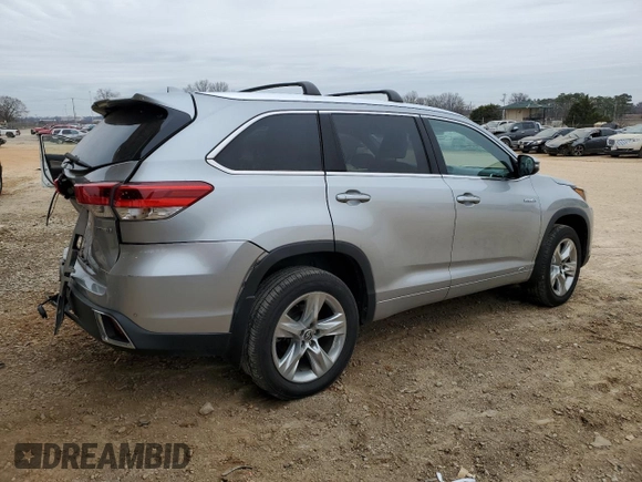 2019 Toyota Highlander Hybrid Limited with VIN 5TDDGRFHXKS075626, listed as a Copart auction lot 46043425 with 47,137 mi miles and Clean title. Bid and sale history available at DreamBid. Image 3.
