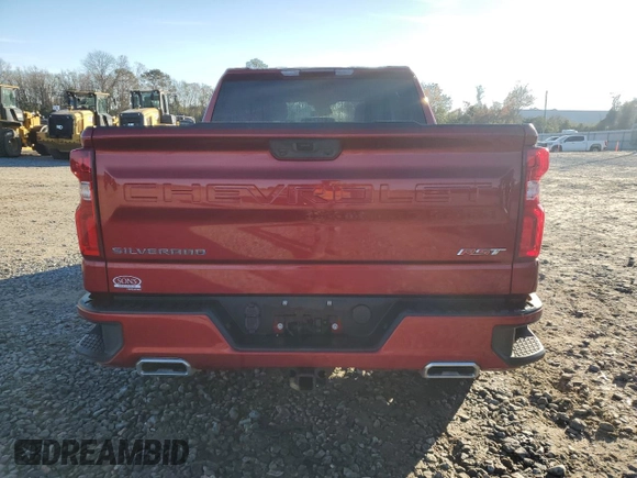 2023 Chevrolet Silverado 1500 RST with VIN 1GCUDEE8XPZ230913, listed as a Copart auction lot 85033514 with 43,617 mi miles and Salvage Title. Bid and sale history available at DreamBid. Image 6.