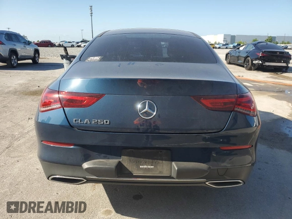 2021 Mercedes-Benz CLA 250 with VIN W1K5J4GB9MN181339, listed as a Copart auction lot 52103585 with 89,753 mi miles and Salvage Title. Bid and sale history available at DreamBid. Image 6.
