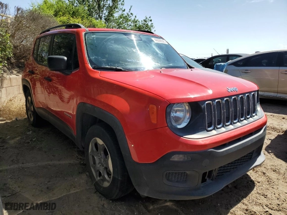 2017 Jeep Renegade Sport with VIN ZACCJAAB7HPF16572, listed as a Copart auction lot 49068505 with 83,952 mi miles and Salvage Title. Bid and sale history available at carsss.com. Image 4.