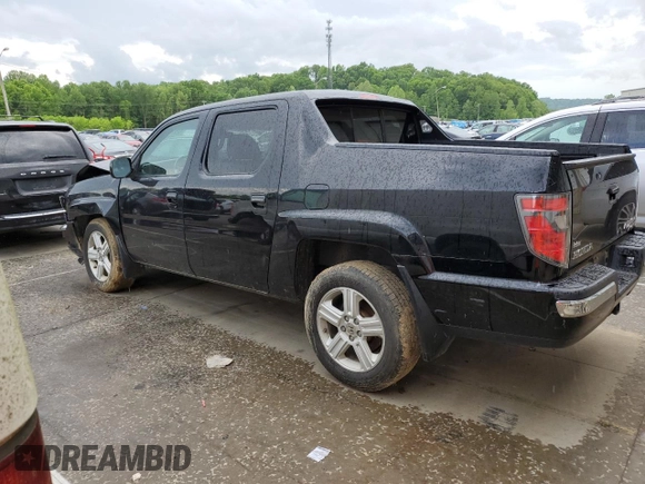 2012 Honda Ridgeline RTL with VIN 5FPYK1F5XCB455246, listed as a Copart auction lot 52871925 with 179,755 mi miles and Salvage title. Bid and sale history available at DreamBid. Image 2.