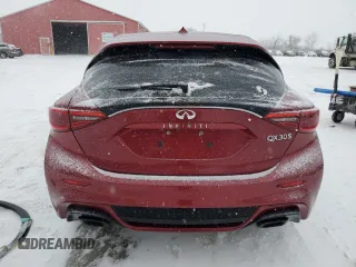 2017 Infiniti QX30 Premium with VIN SJKCH5CP9HA021587, listed as a Copart auction lot 45112045 with 127,276 mi miles and Salvage Title. Bid and sale history available at DreamBid. Image 6.
