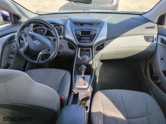 2013 Hyundai Elantra GLS PZEV with VIN KMHDH4AE0DU678155, listed as a Copart auction lot 49678705 with 108,440 mi miles and Salvage Title. Bid and sale history available at carsss.com. Image 8.