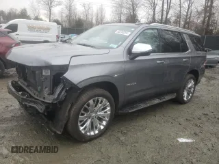 2021 Chevrolet Tahoe Premier with VIN 1GNSKSKDXMR122730, listed as a Copart auction lot 84590204 with 30,560 mi miles and Salvage title. Bid and sale history available at DreamBid. Image 1.