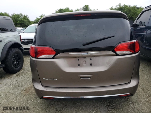 2017 Chrysler Pacifica Touring-L Plus with VIN 2C4RC1EG7HR650598, listed as a Copart auction lot 74297884 with 0 miles and Salvage Title. Bid and sale history available at carsss.com. Image 6.