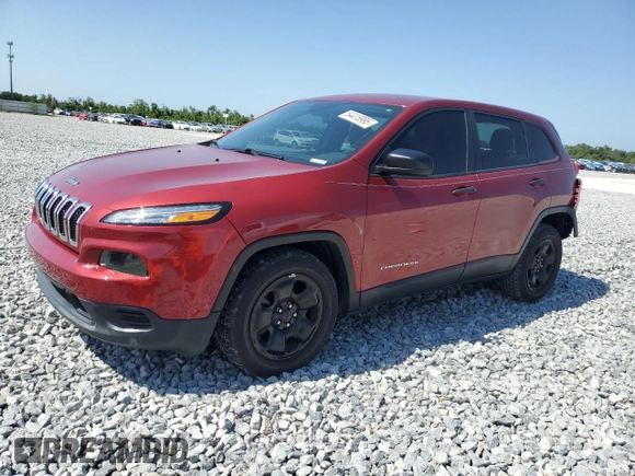 2016 Jeep Cherokee Sport with VIN 1C4PJLAB3GW284244, listed as a Copart auction lot 54418995 with 121,095 mi miles and Salvage Title. Bid and sale history available at DreamBid. Image 1.