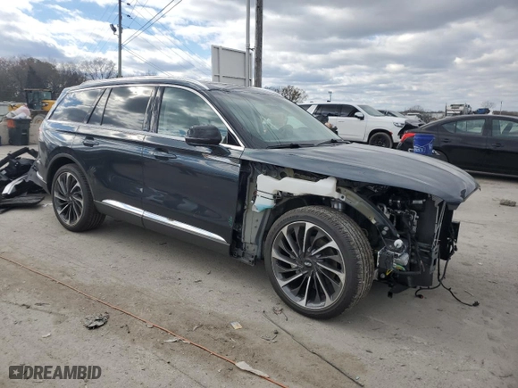 2024 Lincoln Aviator Reserve with VIN 5LM5J7XC2RGL08571, listed as a Copart auction lot 81217294 with 1,143 mi miles and Salvage Title. Bid and sale history available at carsss.com. Image 4.