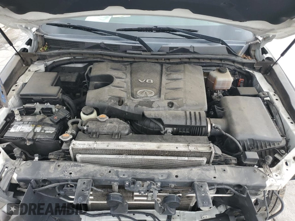 2018 Infiniti QX80 with VIN JN8AZ2NE9J9191221, listed as a Copart auction lot 52523615 with 114,002 mi miles and Salvage Title. Bid and sale history available at carsss.com. Image 12.