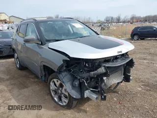 2021 Jeep Compass Limited with VIN 3C4NJDCB2MT583834, listed as a IAAI auction lot 42026143 with 114,896 mi miles and . Bid and sale history available at carsss.com. Image 1.