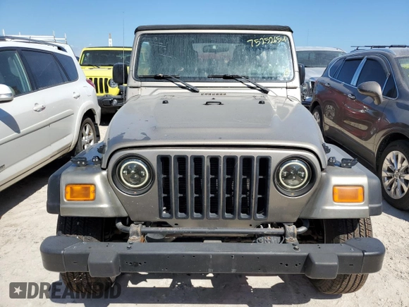 2006 Jeep Wrangler SE with VIN 1J4FA29166P705362, listed as a Copart auction lot 75252654 with 0 mi miles and Salvage Title. Bid and sale history available at carsss.com. Image 5.