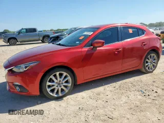 2015 Mazda 3 S Grand Touring with VIN JM1BM1M30F1275331, listed as a Copart auction lot 61309755 with 85,900 mi miles and Salvage title. Bid and sale history available at DreamBid. Image 1.