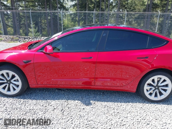 2021 Tesla Model 3 Long Range with VIN 5YJ3E1EB6MF054361, listed as a IAAI auction lot 42105247 with 58,986 mi miles and . Bid and sale history available at carsss.com. Image 14.