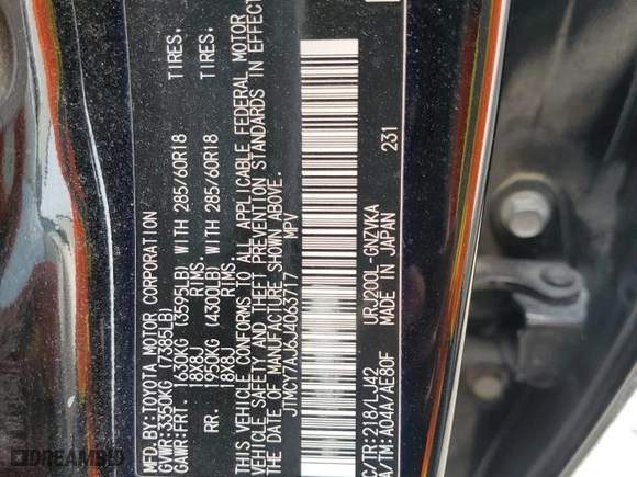 2018 Toyota Land Cruiser with VIN JTMCY7AJ6J4063717, listed as a Copart auction lot 71155184 with 107,071 mi miles and Salvage Title. Bid and sale history available at carsss.com. Image 13.