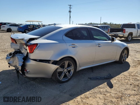 2011 Lexus IS 250 with VIN JTHBF5C22B2100513, listed as a Copart auction lot 49223335 with 224,006 mi miles and Salvage Title. Bid and sale history available at DreamBid. Image 3.
