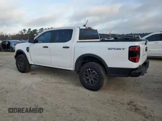 2024 Ford Ranger XLT with VIN 1FTER4GH9RLE42284, listed as a Copart auction lot 44417595 with 2,525 mi miles and Salvage Title. Bid and sale history available at carsss.com. Image 2.
