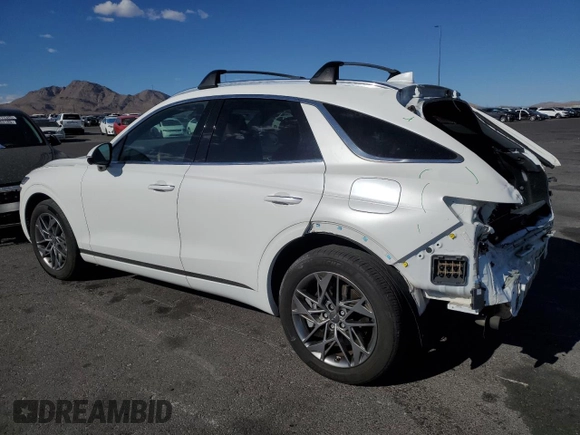2023 Genesis GV70 2.5T с VIN KMUMADTB5PU121433, выставлен на аукционе Copart как лот 54275035 с пробегом 15 038 миль миль и Списание • Salvage title. История ставок и продаж доступна на DreamBid. Изображение 2.