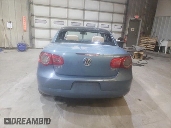 2007 Volkswagen Eos 2.0T with VIN WVWBA71F47V044596, listed as a Copart auction lot 48430555 with 88,401 mi miles and Salvage Title. Bid and sale history available at DreamBid. Image 6.