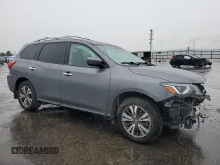 2018 Nissan Pathfinder S with VIN 5N1DR2MN4JC604526, listed as a Copart auction lot 47892325 with 66,187 mi miles and Salvage Title. Bid and sale history available at carsss.com. Image 4.