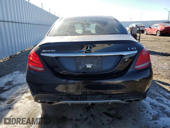 2017 Mercedes-Benz C 43 AMG with VIN 55SWF6EB6HU188251, listed as a Copart auction lot 47346215 with 102,565 mi miles and Salvage Title. Bid and sale history available at DreamBid. Image 6.