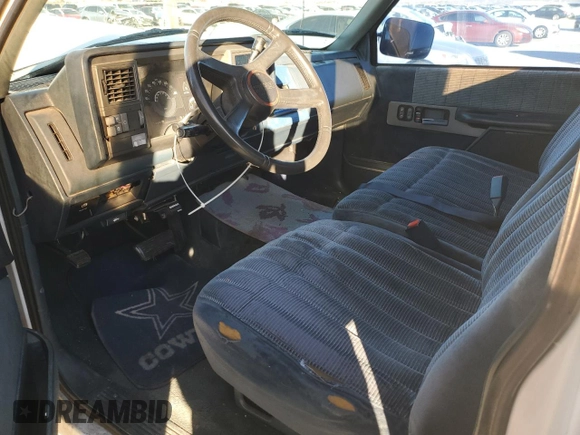 1991 GMC Sierra 1500 with VIN 2GTGC29K3M1532424, listed as a Copart auction lot 86216144 with 173,257 mi miles and Salvage Title. Bid and sale history available at DreamBid. Image 8.
