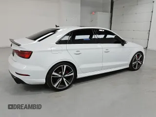2019 Audi RS 3 with VIN WUABWGFF8KA905081, listed as a Copart auction lot 54592515 with 74,616 mi miles and Salvage title. Bid and sale history available at DreamBid. Image 3.