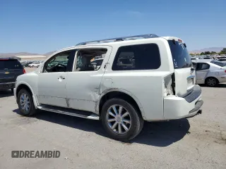 2008 Infiniti QX56 with VIN 5N3AA08C48N908968, listed as a Copart auction lot 53845735 with 166,339 mi miles and Salvage Title. Bid and sale history available at DreamBid. Image 2.