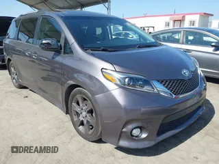 2016 Toyota Sienna SE with VIN 5TDXK3DC3GS727302, listed as a IAAI auction lot 42526541 with 162,518 mi miles and . Bid and sale history available at DreamBid. Image 1.