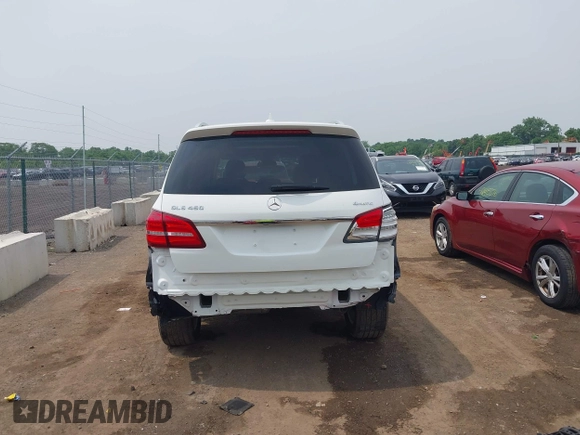 2018 Mercedes-Benz GLS 450 with VIN 4JGDF6EE2JB023644, listed as a IAAI auction lot 42431579 with 95,940 mi miles and . Bid and sale history available at DreamBid. Image 17.